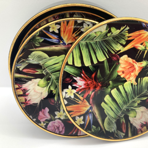 Padėkliukų komplektas „Tropical Vibes“ paveikslėlis